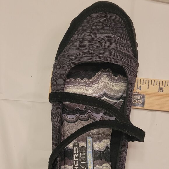 Black Mary Janes Skechers Memory Foam Womens Size 6 - Picture 11 of 15